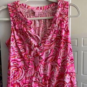 Lilly Pulitzer Essie Pink Tank Size Medium